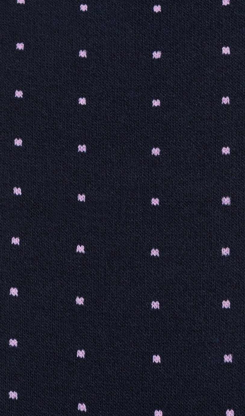 Navy Blue with Pink Dots Socks