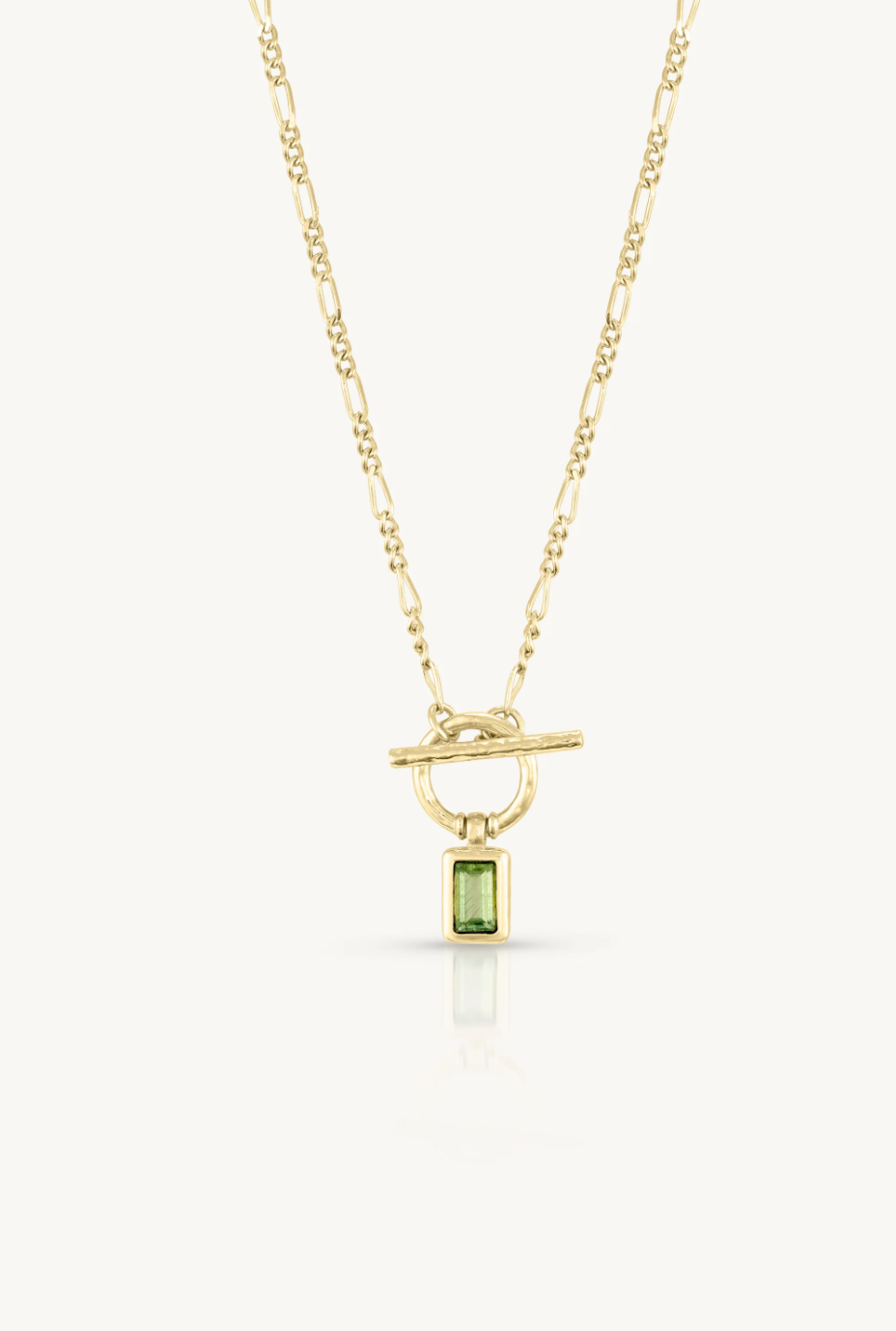 Apatite Gold Toggle Necklace