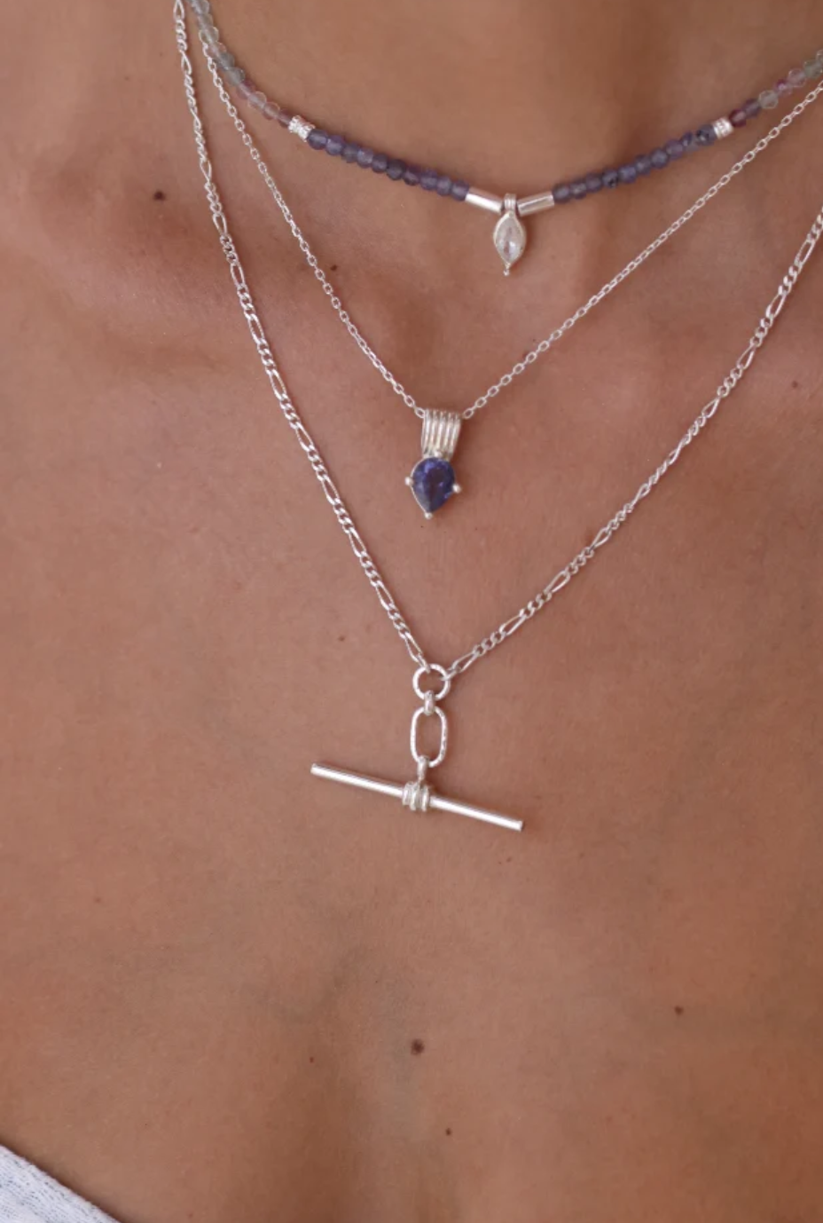Fob Silver Necklace