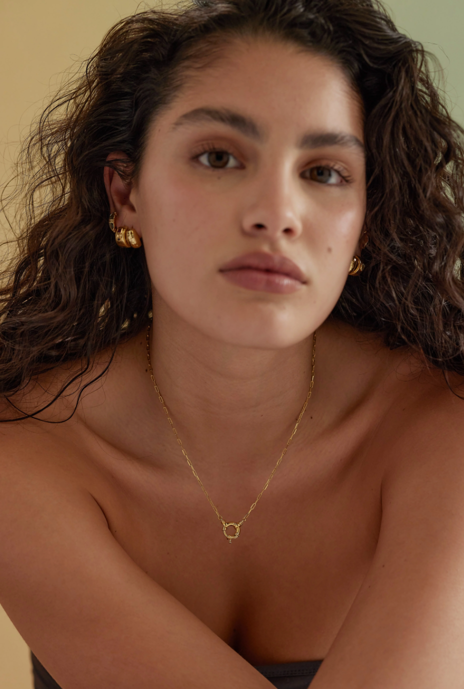 Sailor Clasp Gold Necklace
