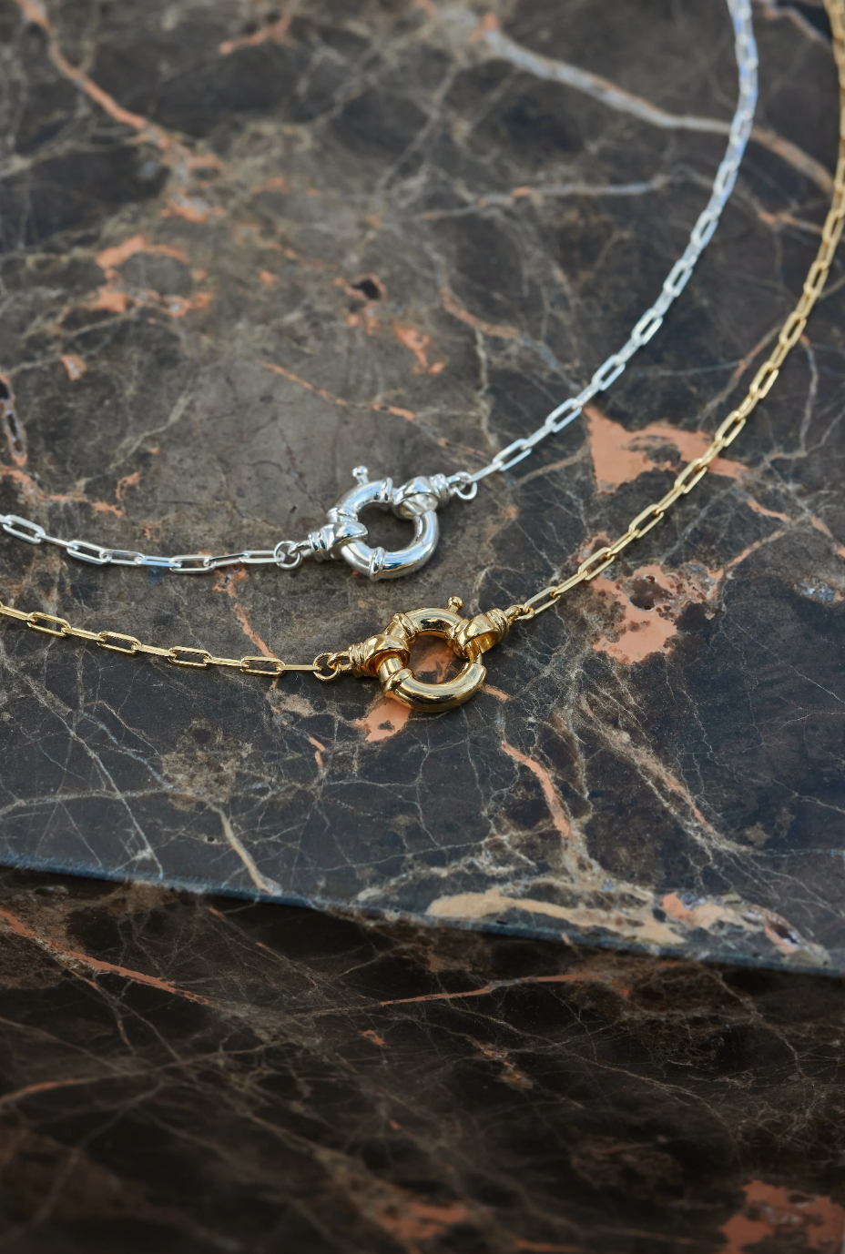 Sailor Clasp Gold Necklace