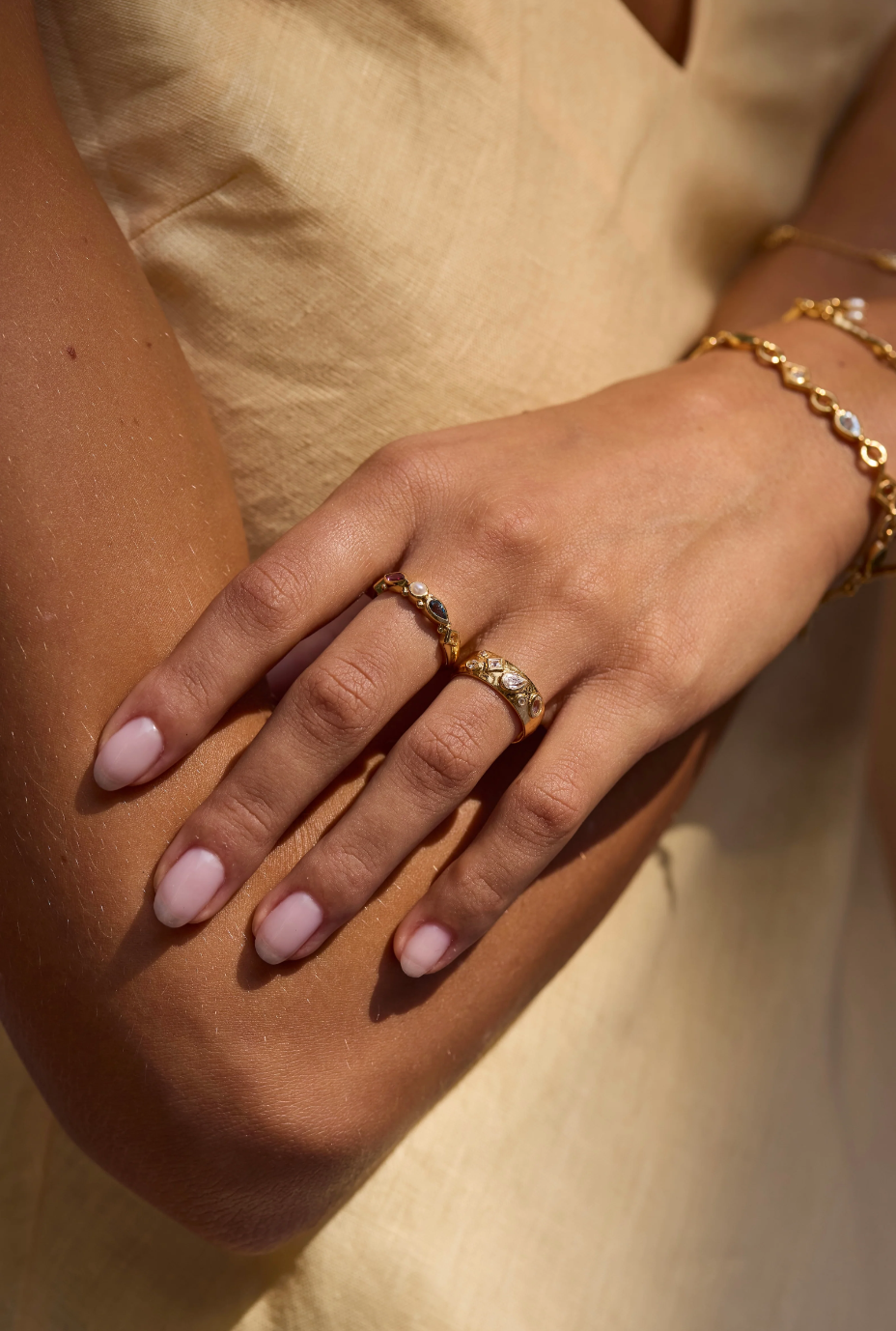 Estelle Topaz Gold Ring