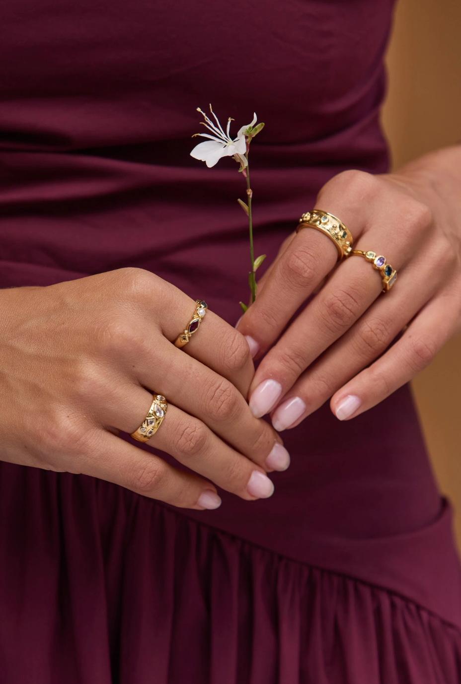 Estelle Topaz Gold Ring