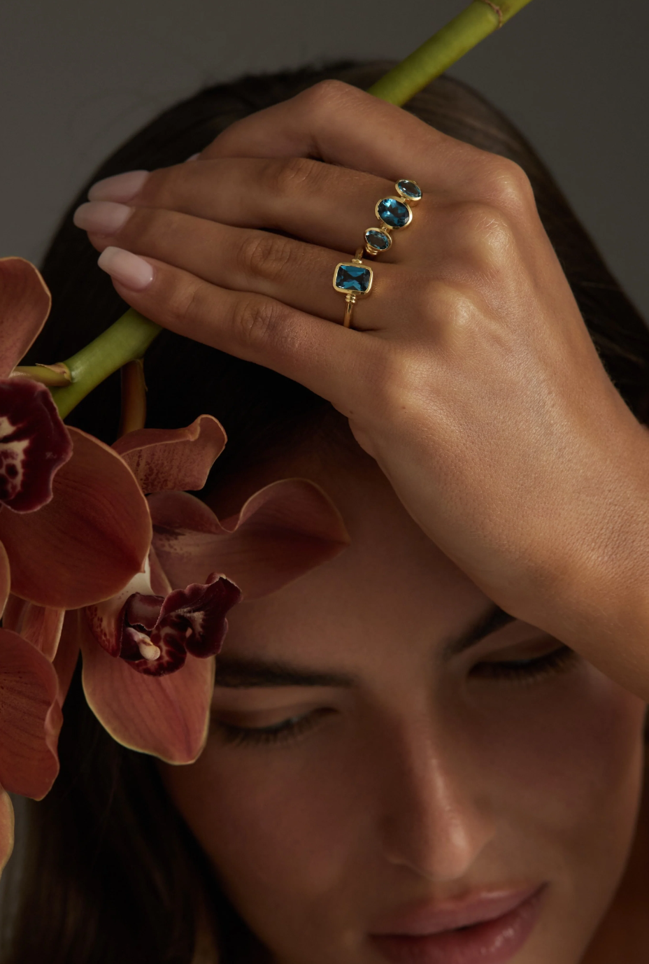 Romy Topaz Gold Stacker