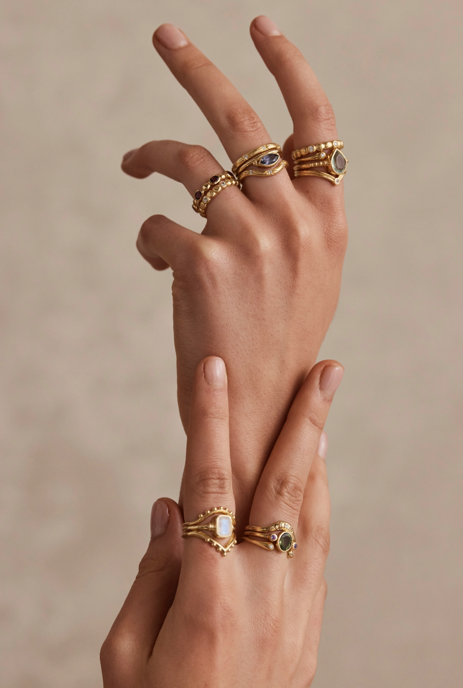 Starburst Crescent Gold Stacker