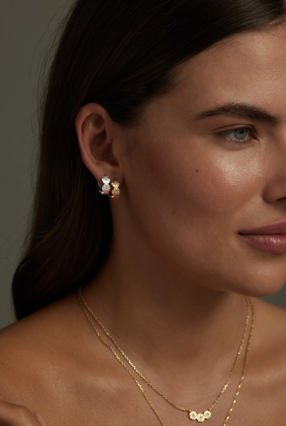 Ètoile Silver Hoops