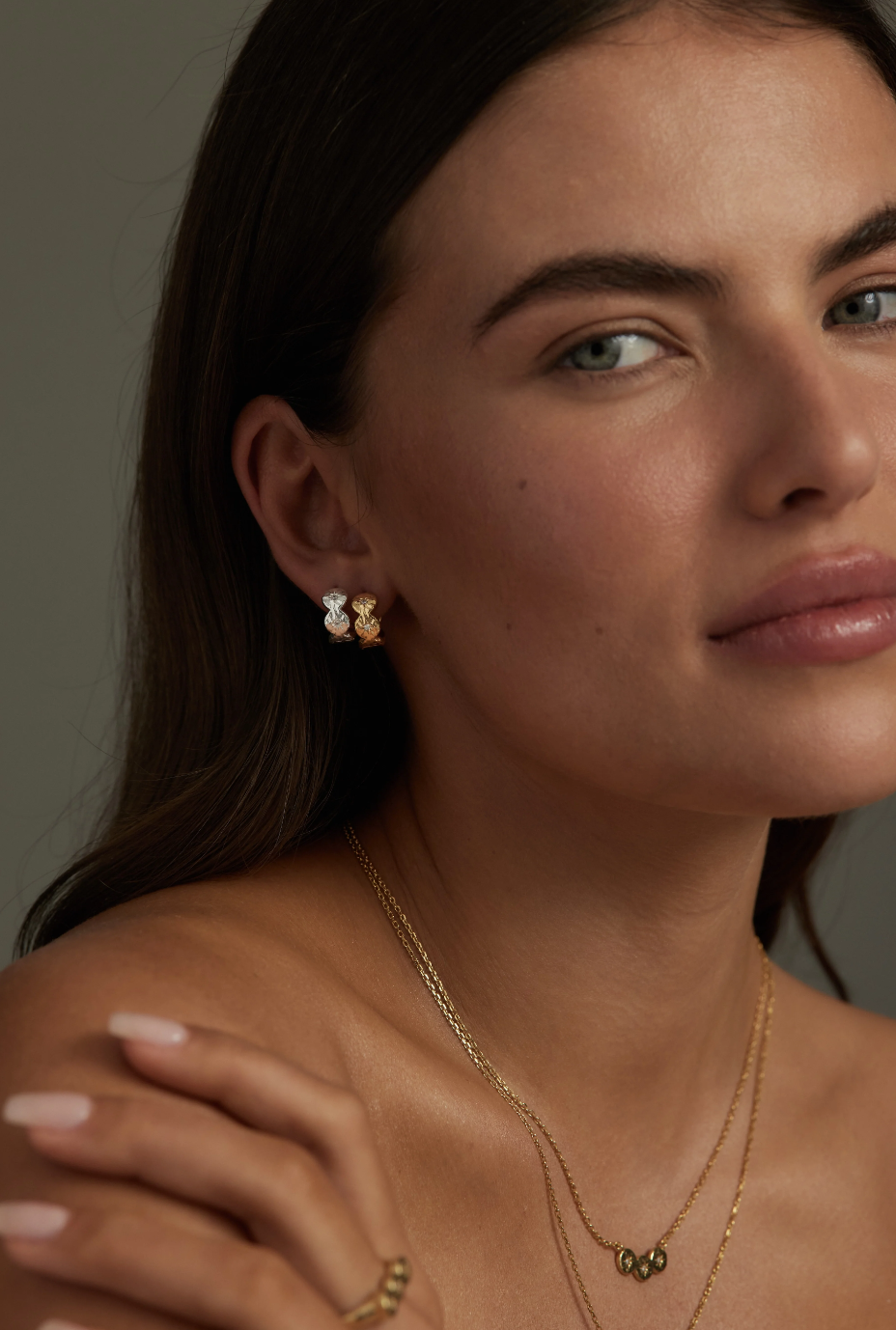 Ètoile Silver Hoops
