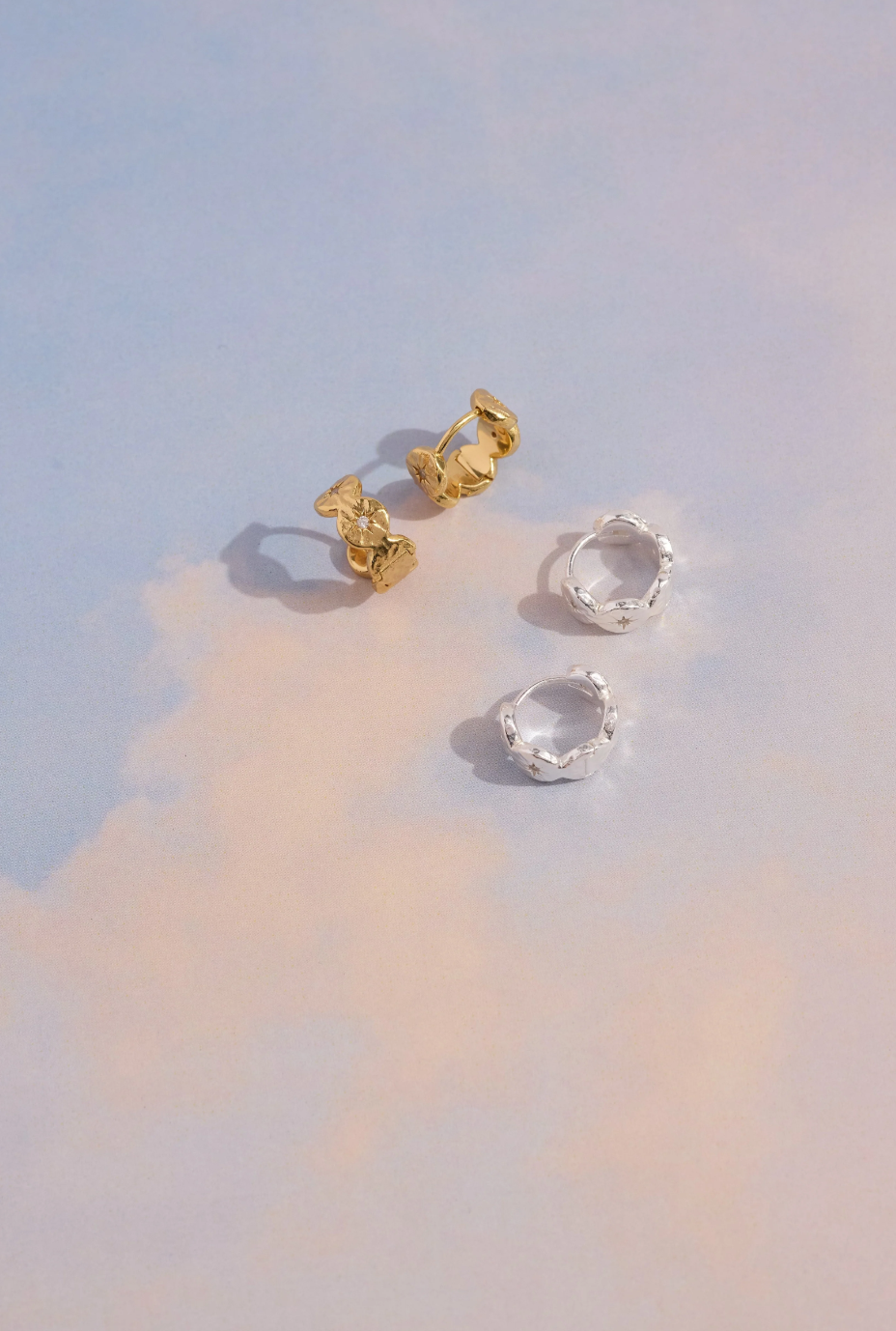 Ètoile Silver Hoops