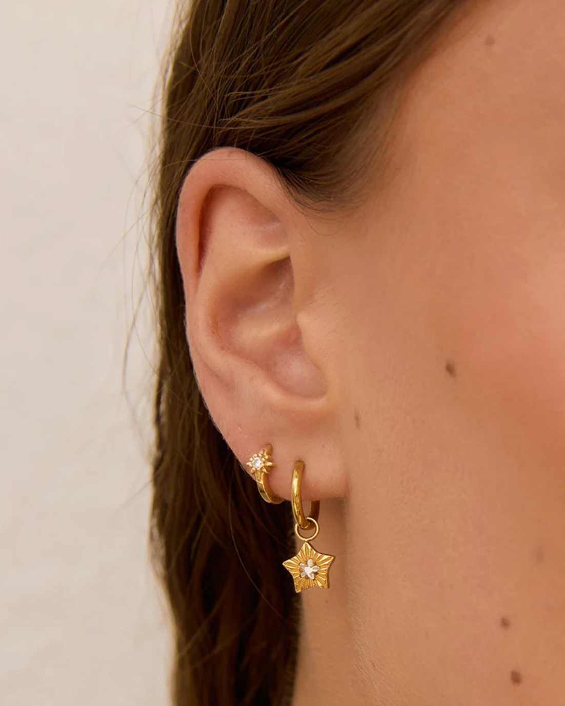 Goldie Earrings - Stone