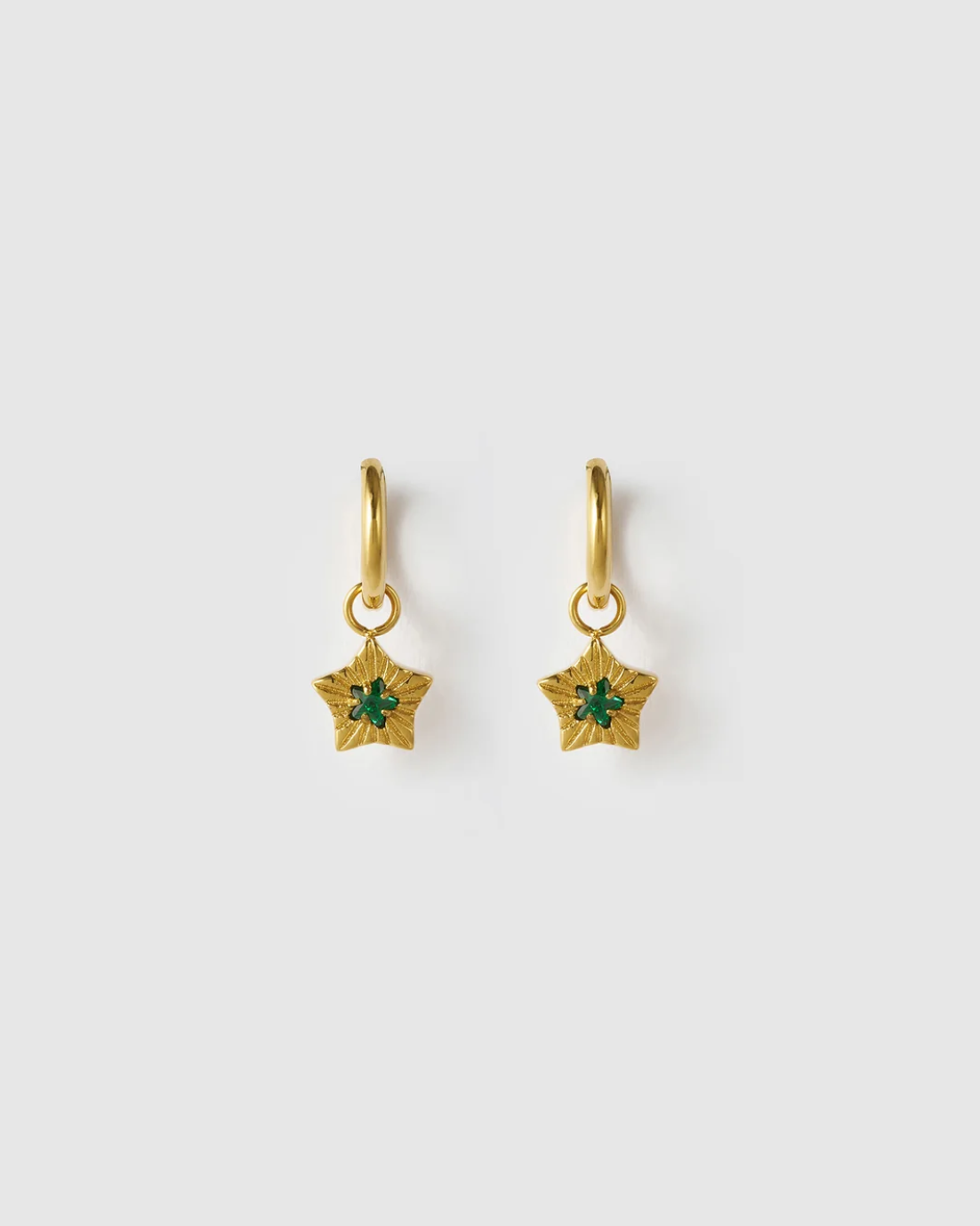 Goldie Earrings - Emerald