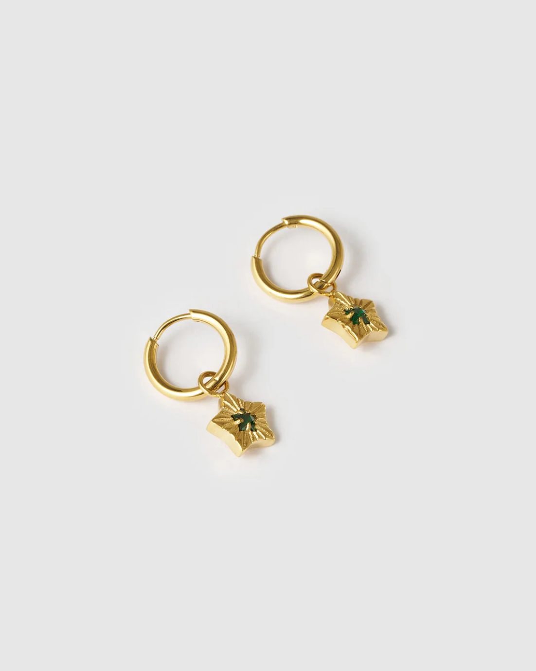 Goldie Earrings - Emerald