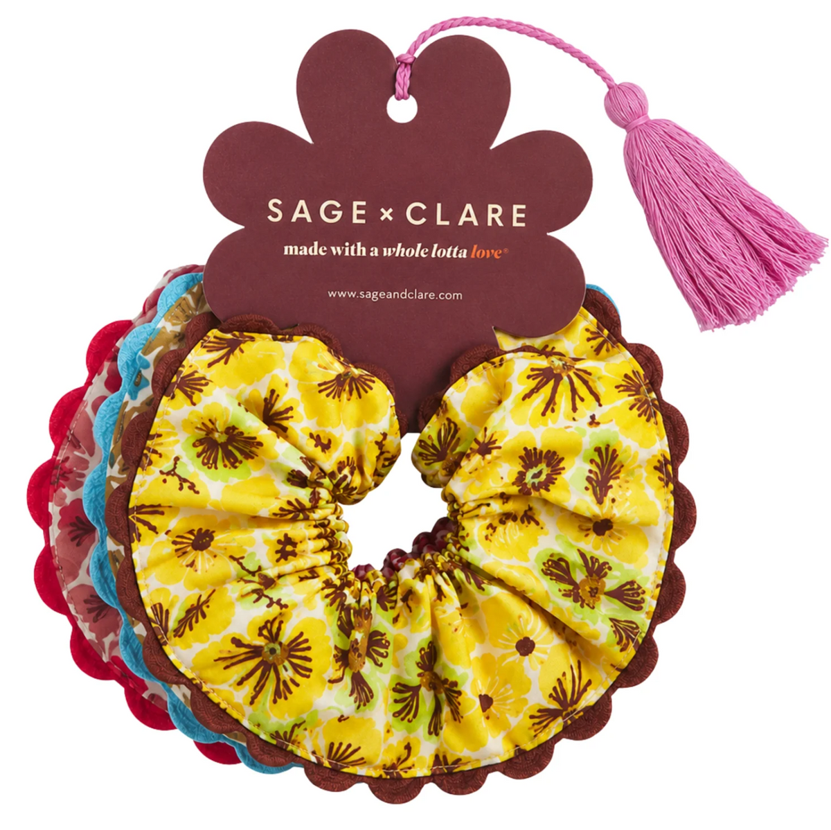 Magnolia Cotton Scrunchie Set