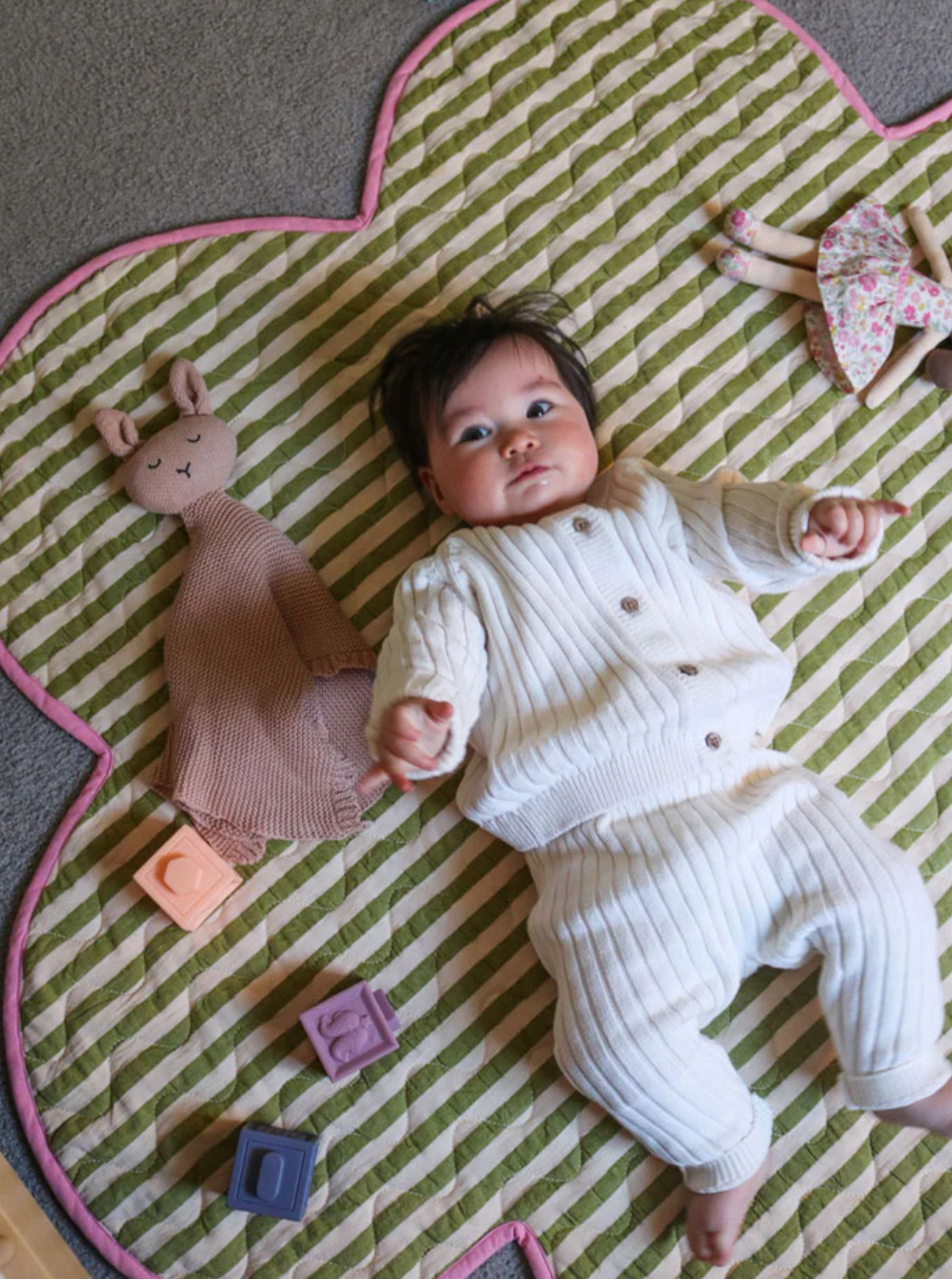 Pistachio Seersucker Playmat