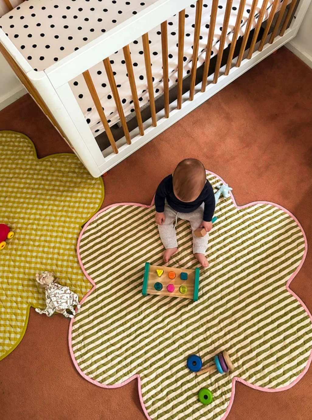 Pistachio Seersucker Playmat