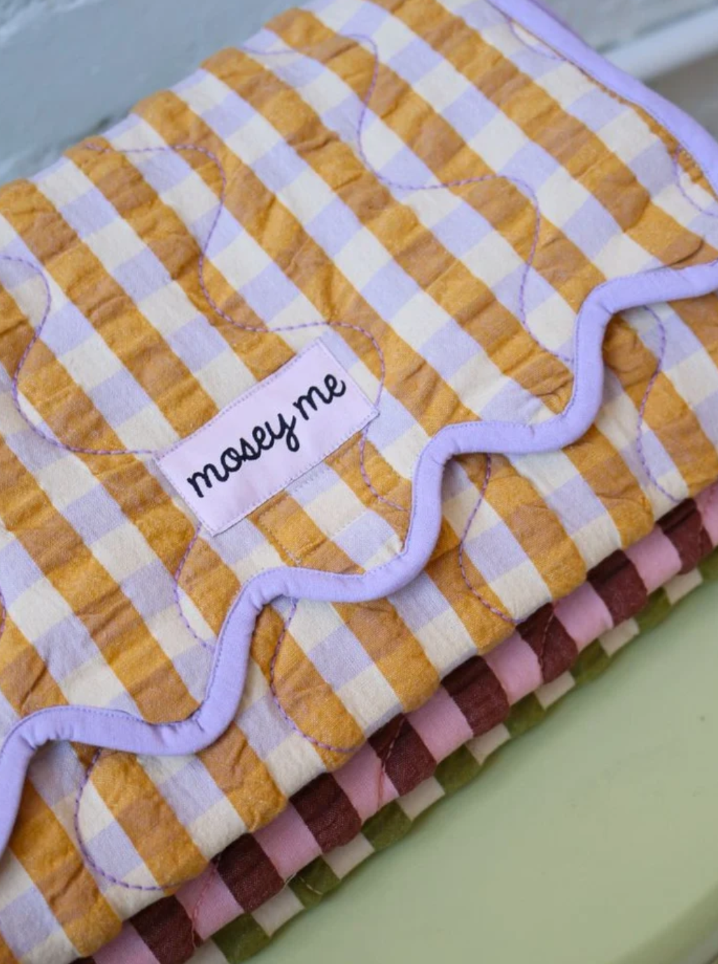 Mango Seersucker Changemat