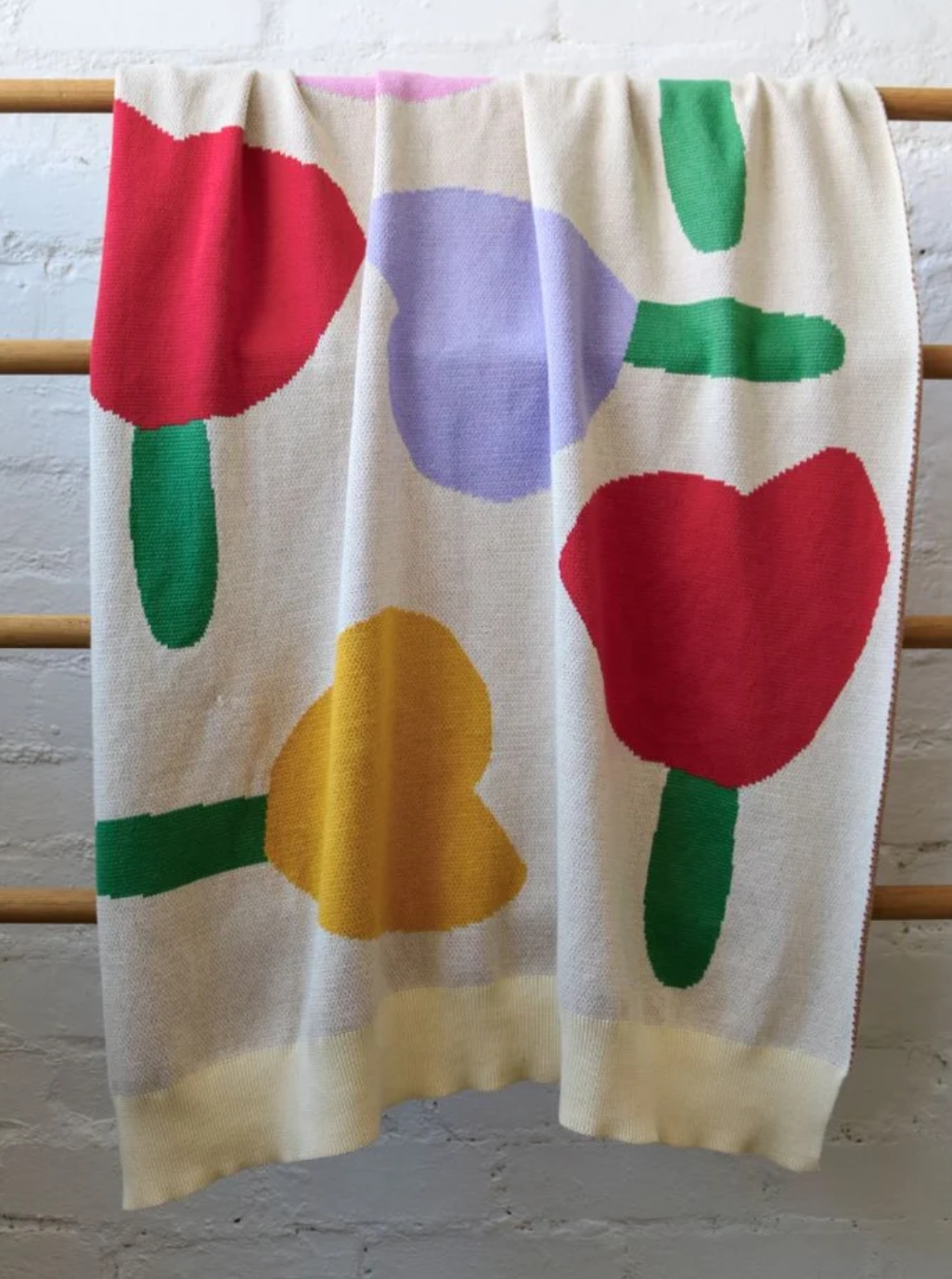 Forget Me Not Knitted Baby Blanket