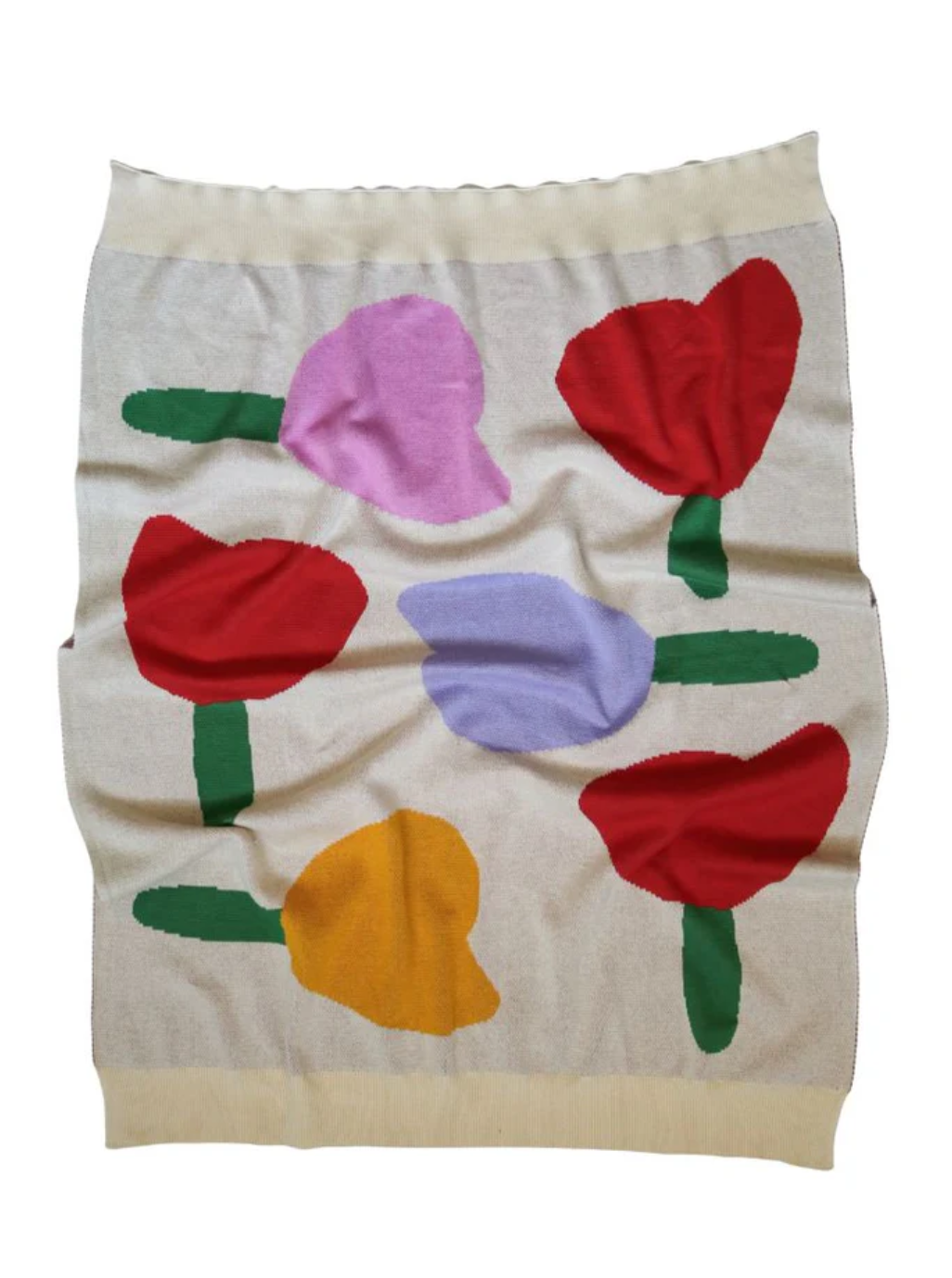 Forget Me Not Knitted Baby Blanket