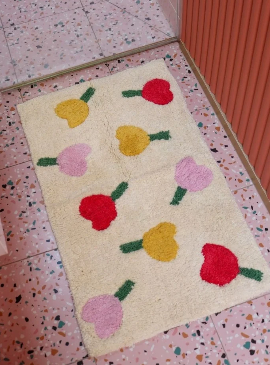 Forget Me Not Bath Mat - Vanilla