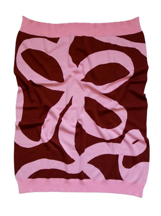 Ribbon Knitted Baby Blanket