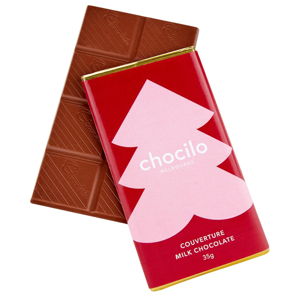 "Christmas Tree" Milk Chocolate Block - 35g