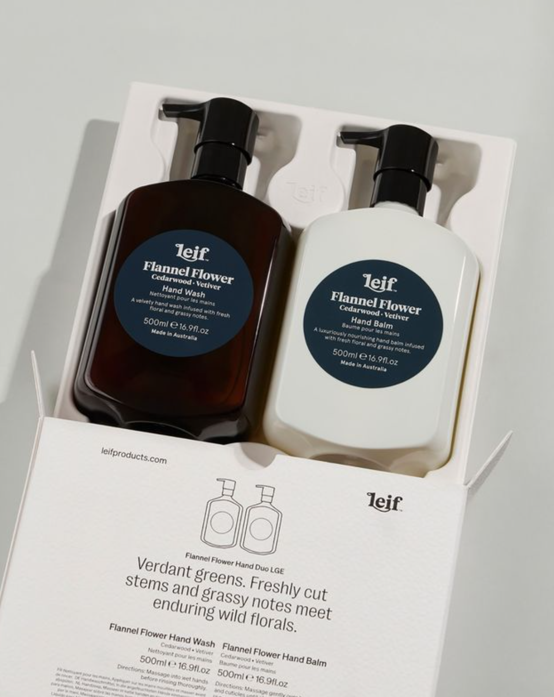 Limited Edition Holiday - Flannel Flower Hand Duo LGE