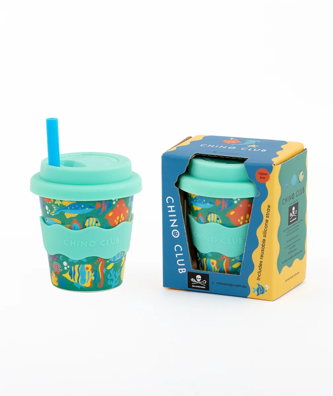 Babychino Cup 4oz - Tropical Sea Shepherd