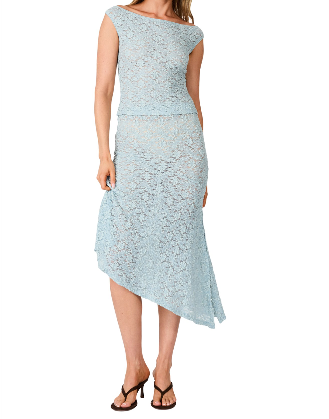 Fia Lace Top - Mist