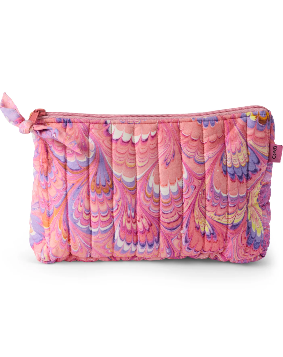 Kip & Co x Romance Was Born Cosmic Marbled Quilted Cotton Toiletry Purse