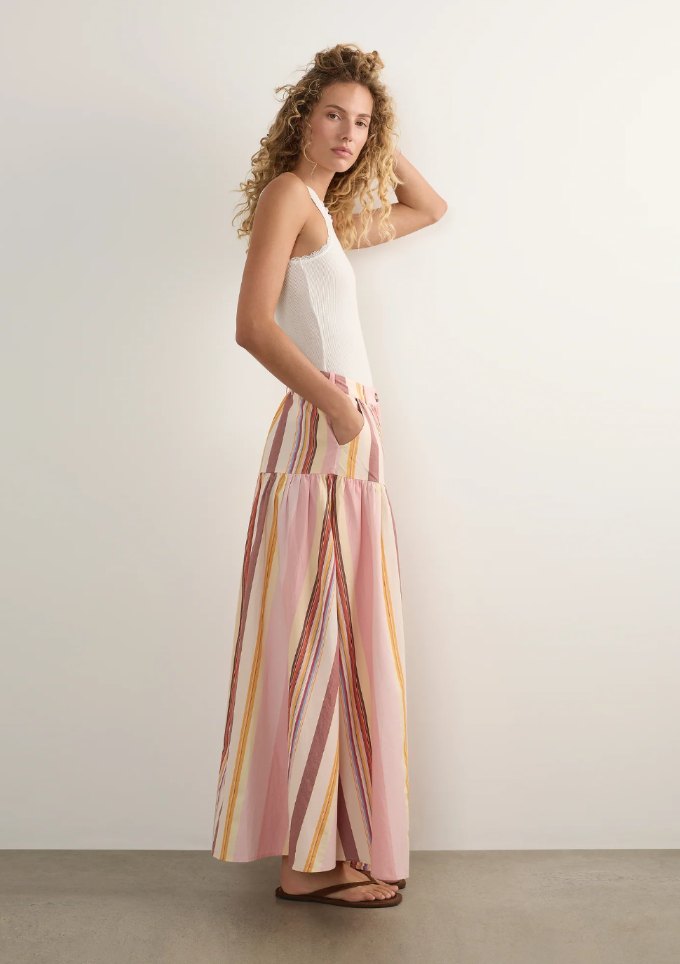 Harley Maxi Skirt - Stripe
