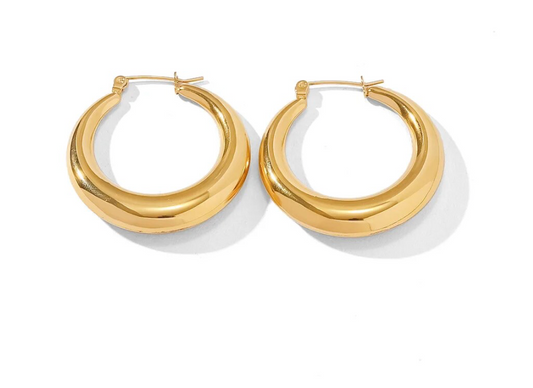 Gold Hoop Earrings 14k