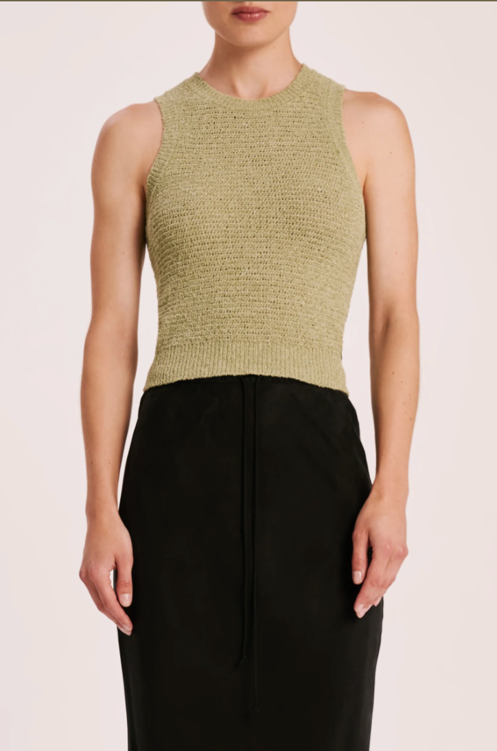 Ember Knit Tank - Lime