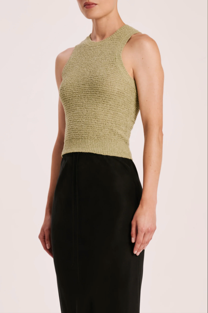 Ember Knit Tank - Lime