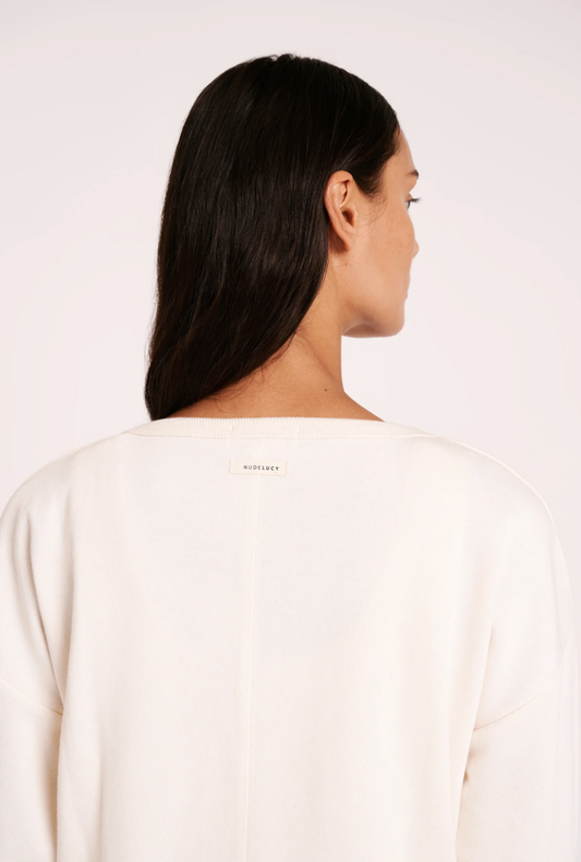 Lounge Fleece Tee - Natural