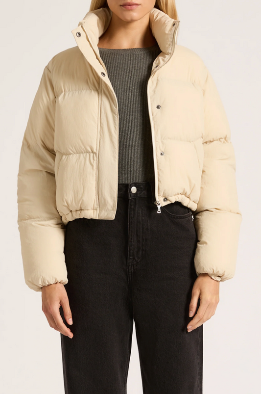 Topher Puffer Jacket - Wheat