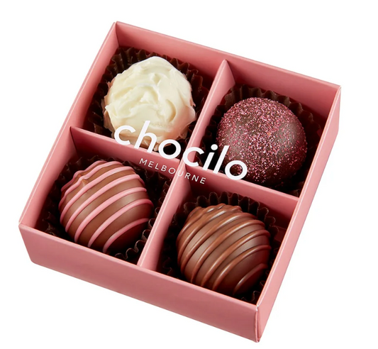 4 Pack Truffle Chocolate Assortment Gift Box - 50g