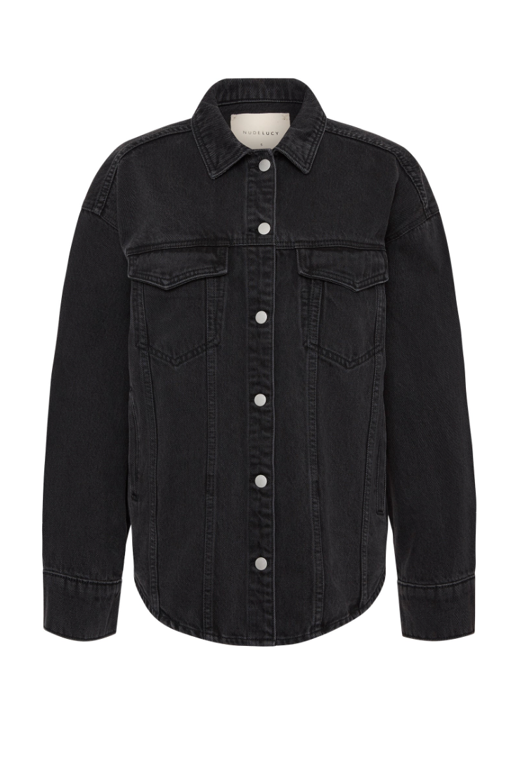 Organic Denim Jacket - Vintage Black