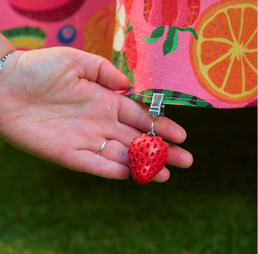 Tablecloth Clip on Weight - Strawberry