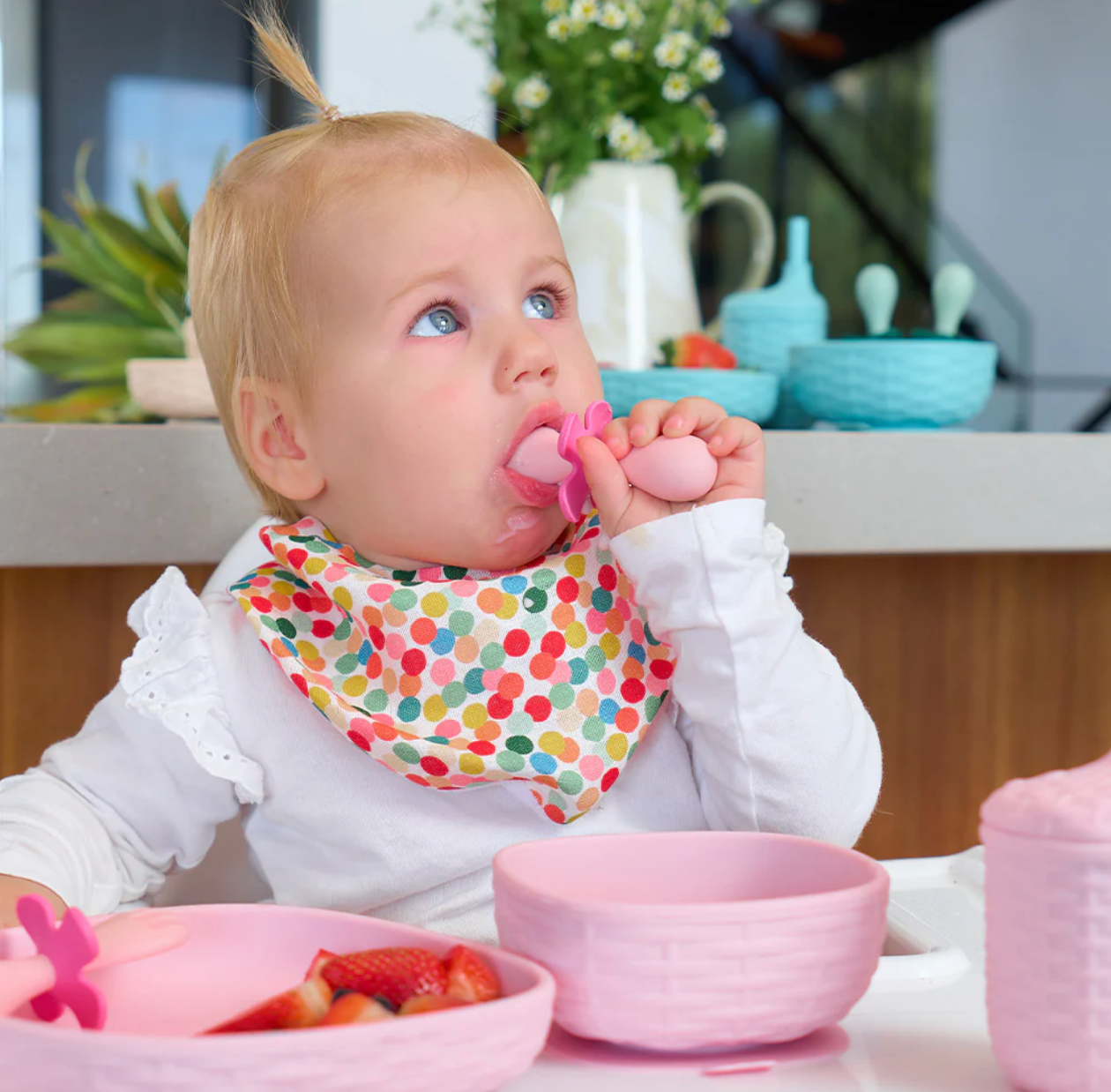 Flower Fork & Spoon Set - 3 Colours