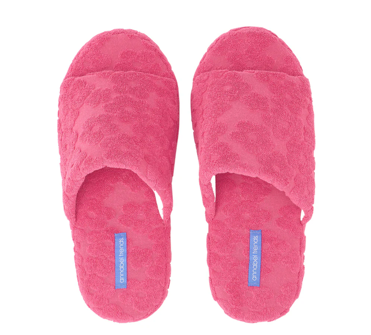 Terry Slippers - Pink Flower