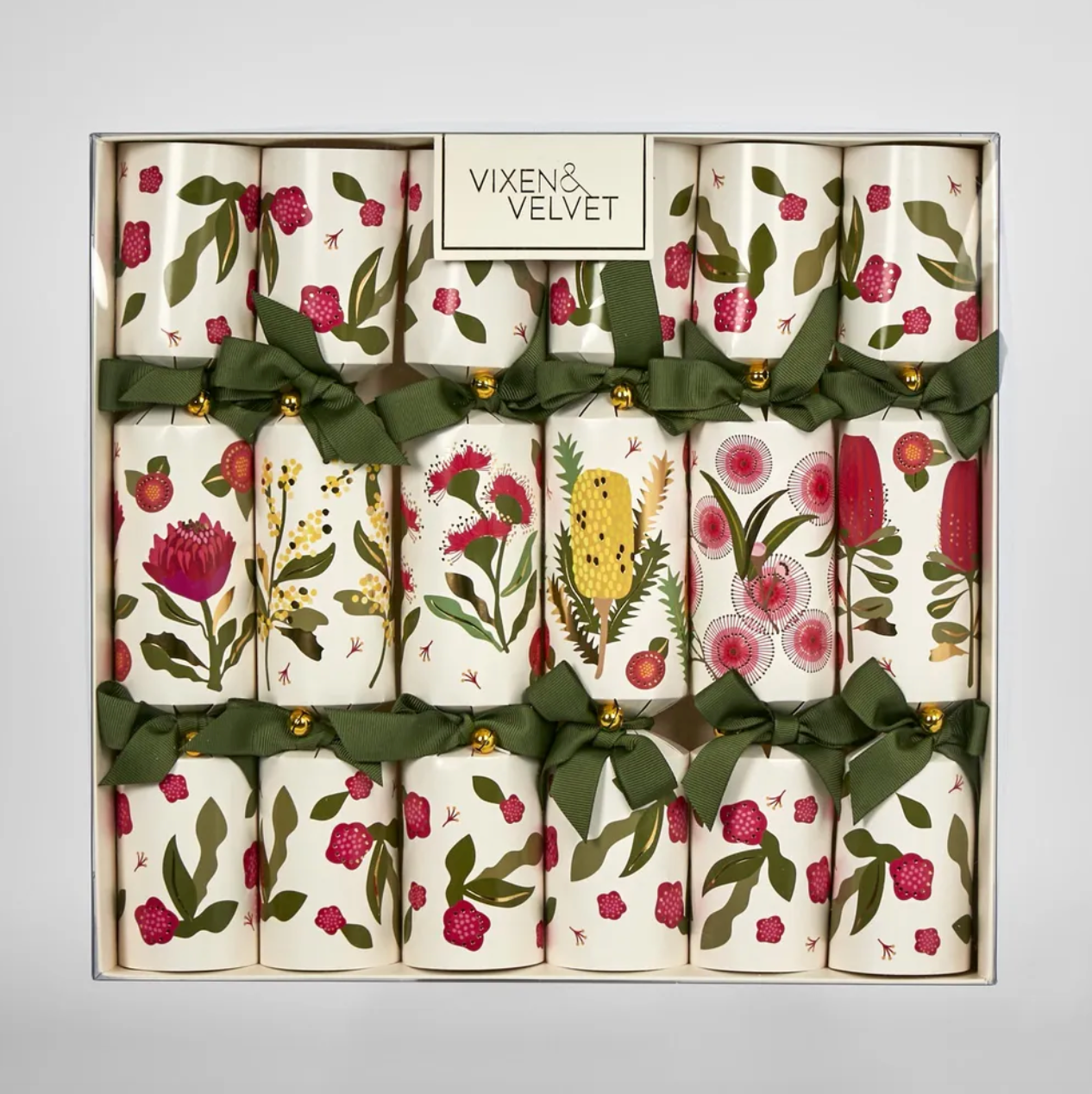 Australian Native Flower Christmas Crackers Bon Bon