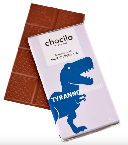 "Tyrannosaurus" Milk Chocolate Block - 35g