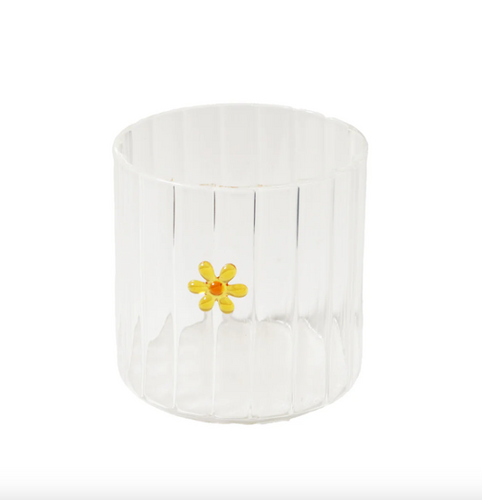Haven Glass Tumbler - Flower