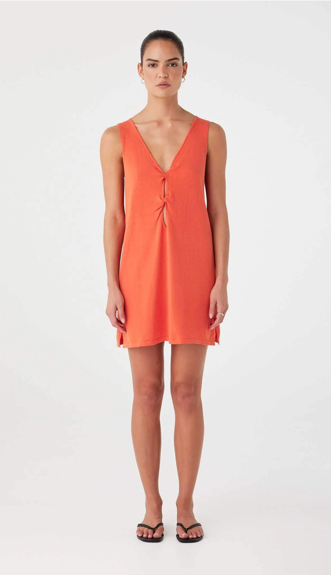 Paloma Mini Dress - Mandarin