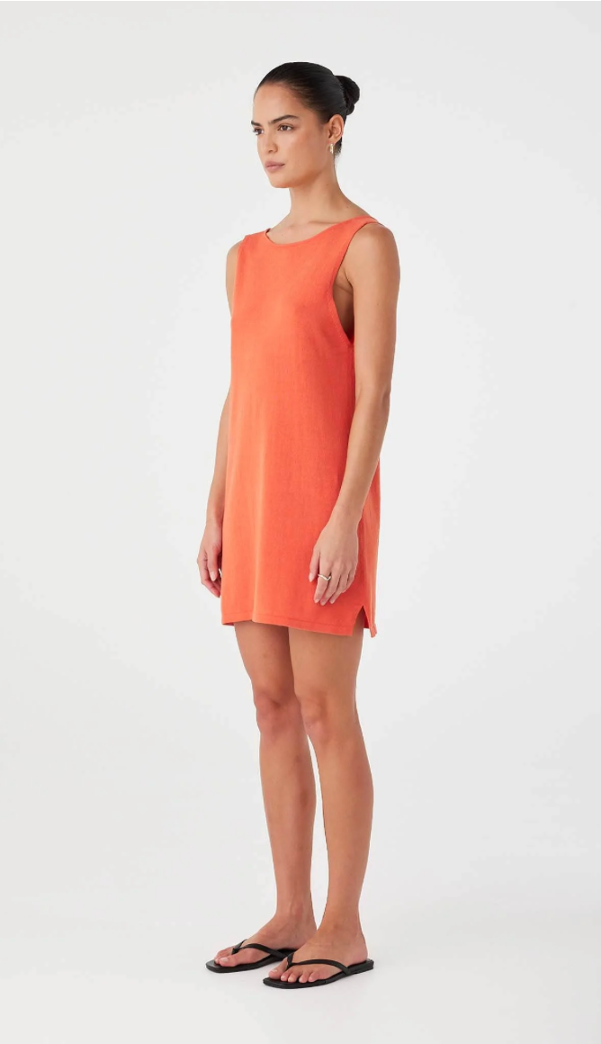 Paloma Mini Dress - Mandarin