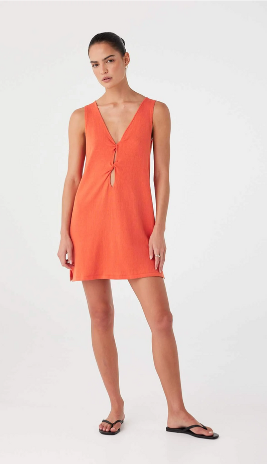Paloma Mini Dress - Mandarin
