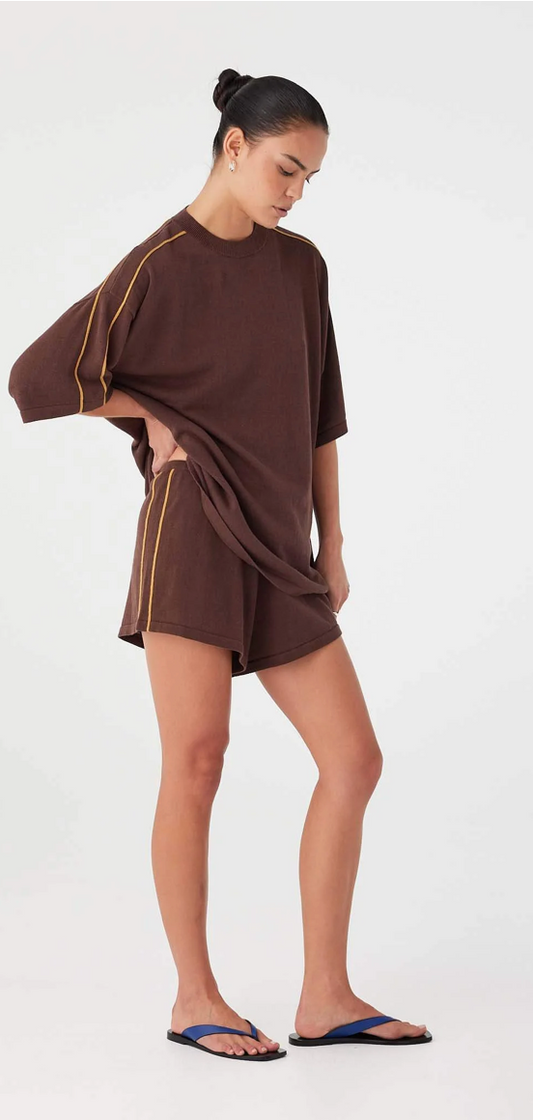 Pippa Oversized Tee - Espresso