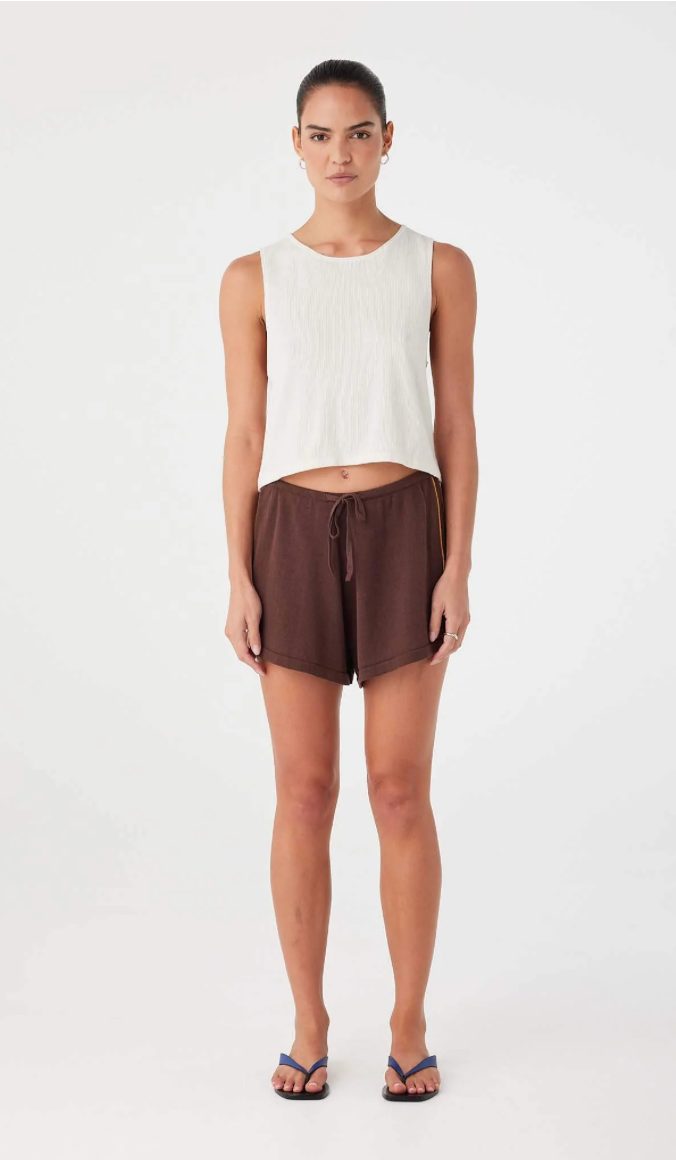 Pippa Drawstring Short - Espresso