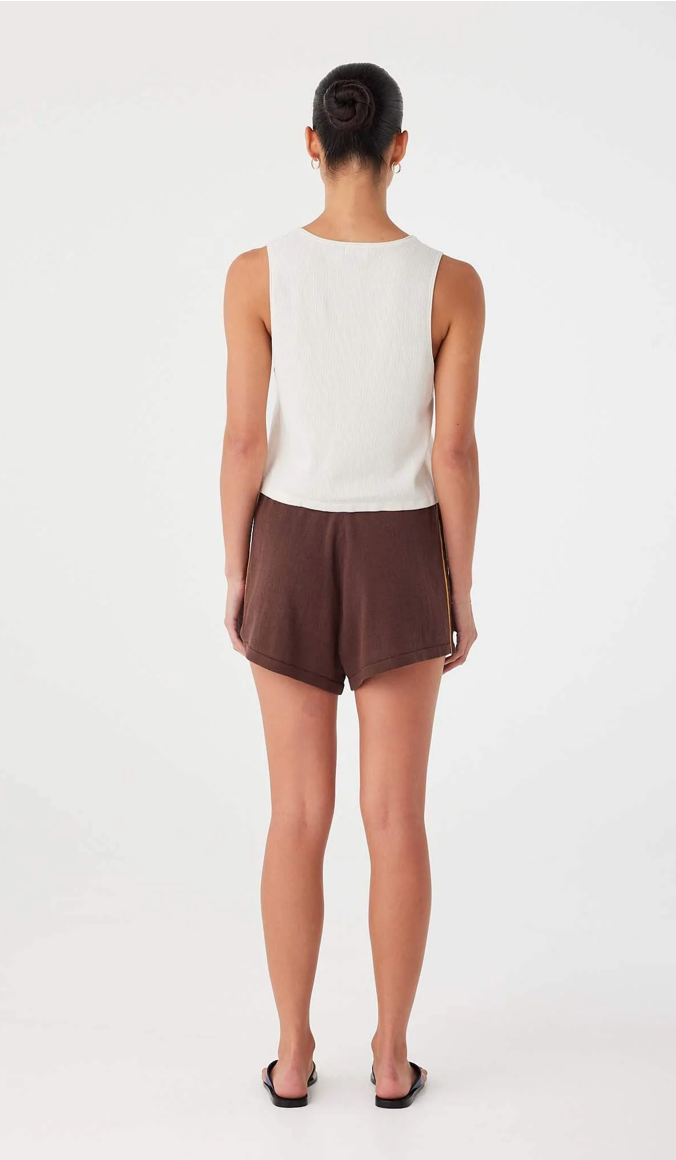 Pippa Drawstring Short - Espresso