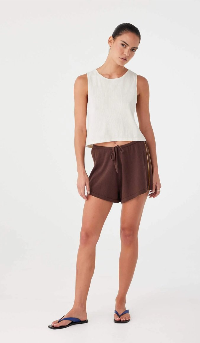 Pippa Drawstring Short - Espresso