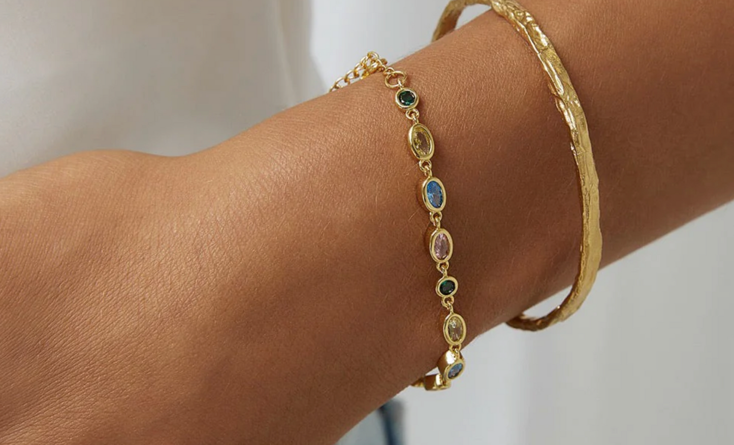 Isadora Gold Bracelet - Multiple Stones